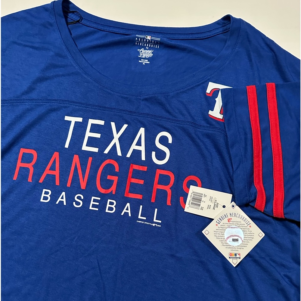 Texas Rangers Blue Baseball Tee - Picture 4 of 7